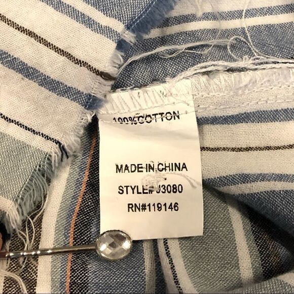 Sz S Jodifl Stripped Lace Up Dress - Picture 7 of 7